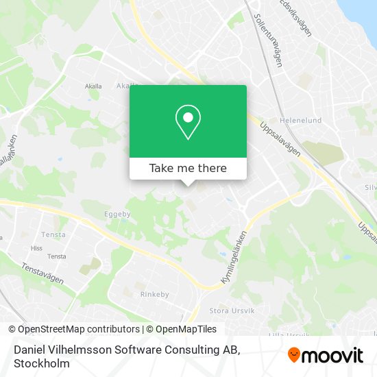 Daniel Vilhelmsson Software Consulting AB map