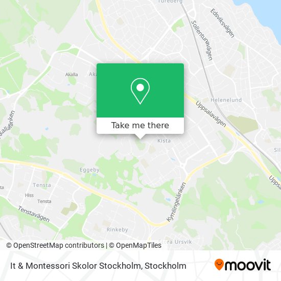 It & Montessori Skolor Stockholm map