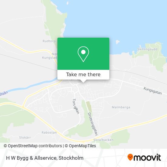 H W Bygg & Allservice map