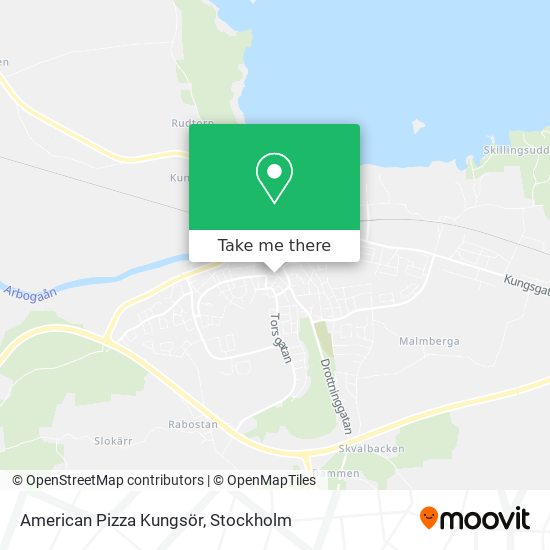 American Pizza Kungsör map