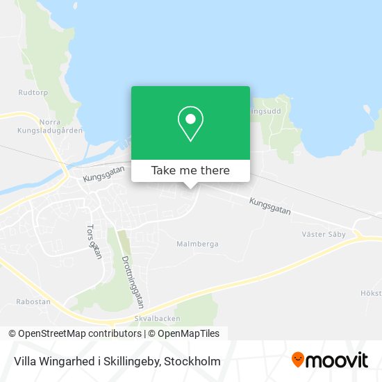 Villa Wingarhed i Skillingeby map