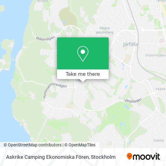 Askrike Camping Ekonomiska Fören map