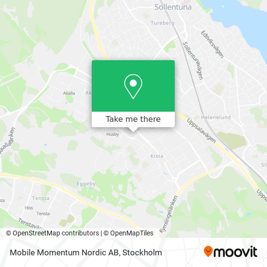 Mobile Momentum Nordic AB map