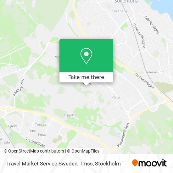 Travel Market Service Sweden, Tmss map