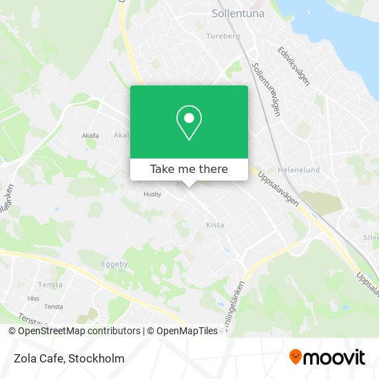 Zola Cafe map