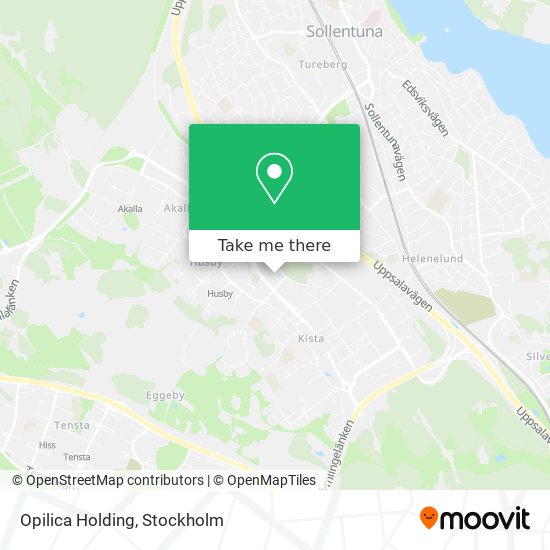 Opilica Holding map