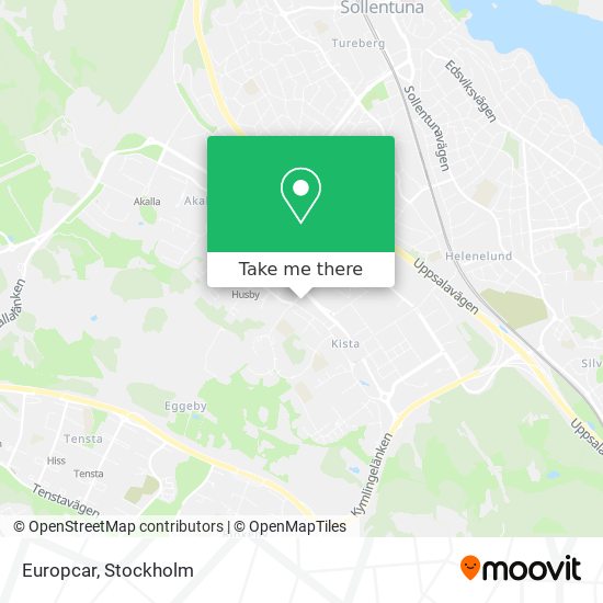 Europcar map