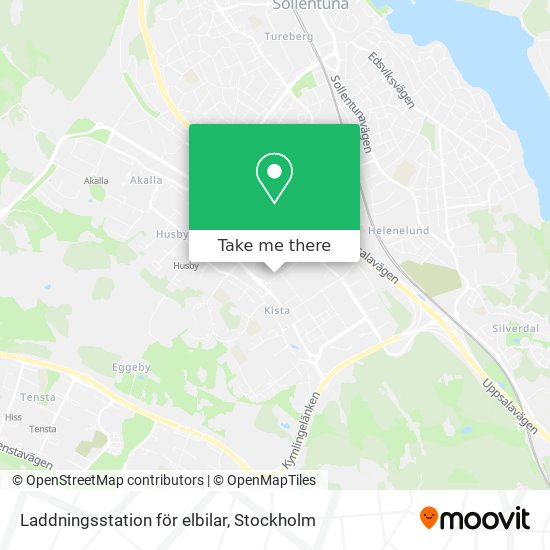 Laddningsstation för elbilar map