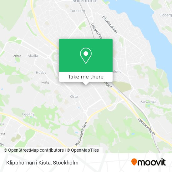 Klipphörnan i Kista map