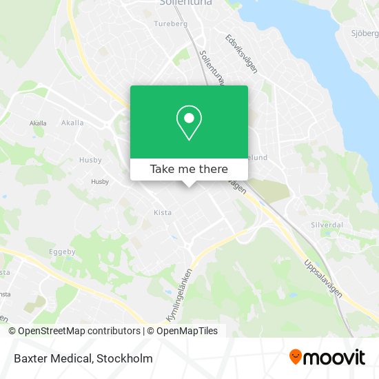 Baxter Medical map