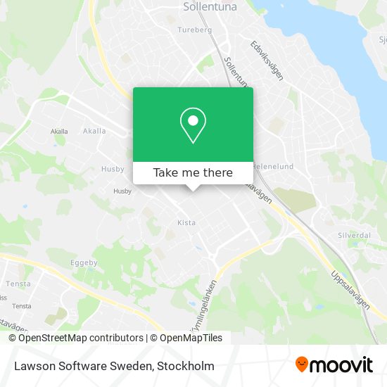 Lawson Software Sweden map