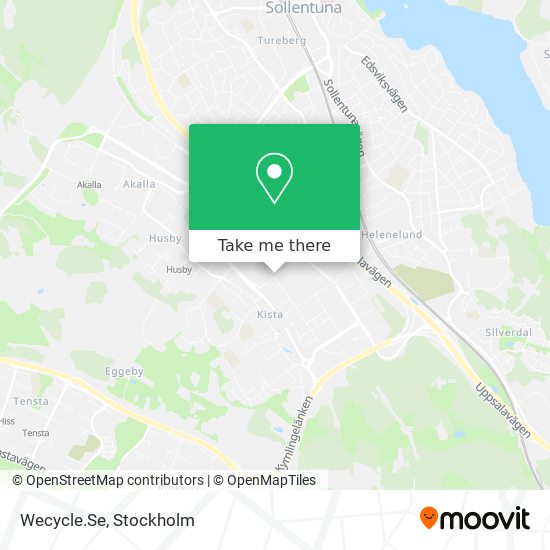 Wecycle.Se map