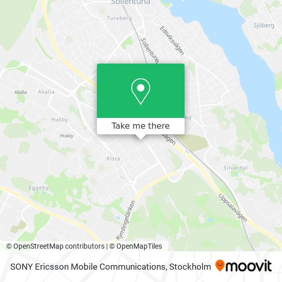 SONY Ericsson Mobile Communications map