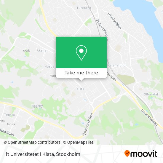 It Universitetet i Kista map