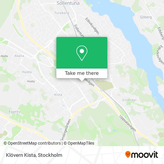 Klövern Kista map