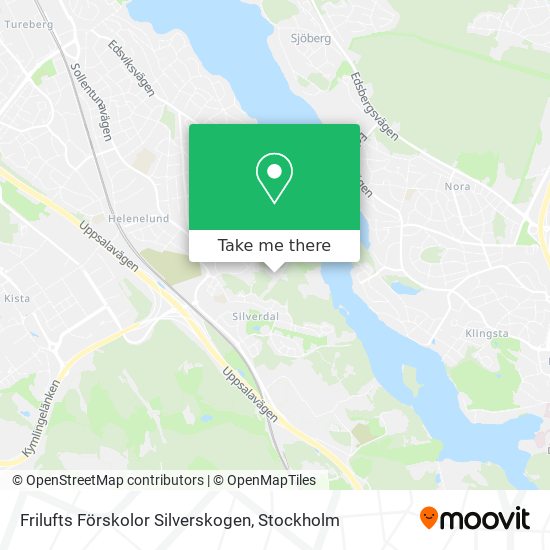 Frilufts Förskolor Silverskogen map