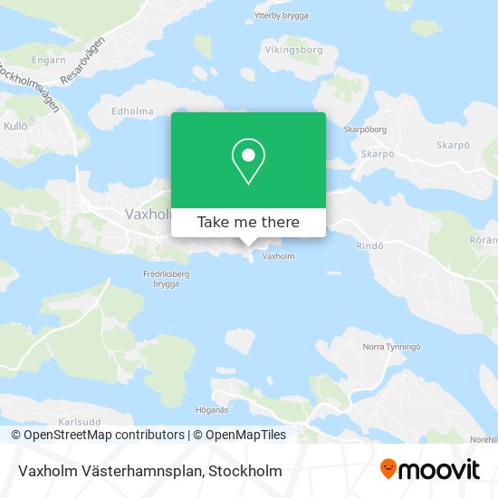 Vaxholm Västerhamnsplan map