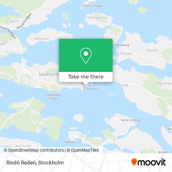 Rindö Rederi map