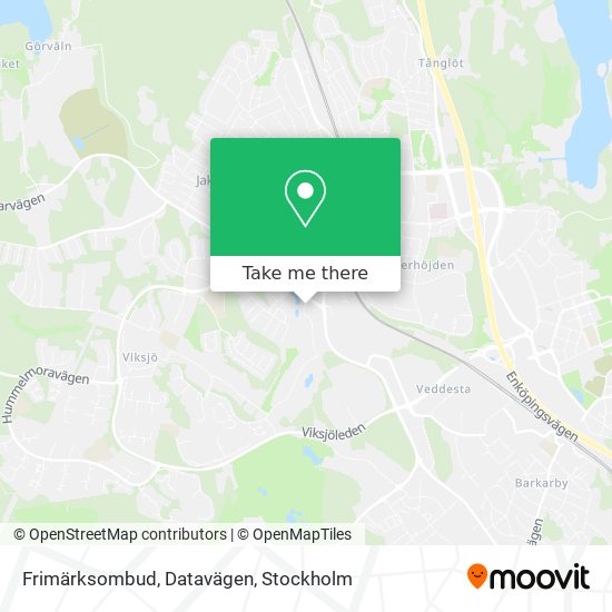 Frimärksombud, Datavägen map