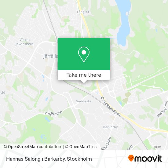 Hannas Salong i Barkarby map