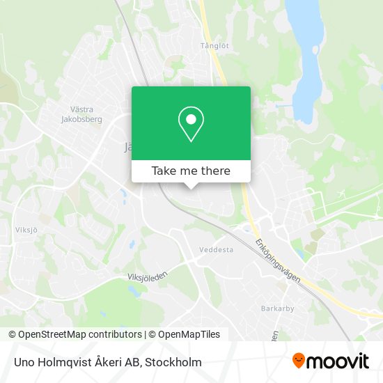 Uno Holmqvist Åkeri AB map