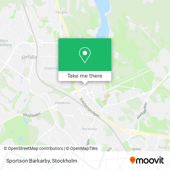 Sportson Barkarby map