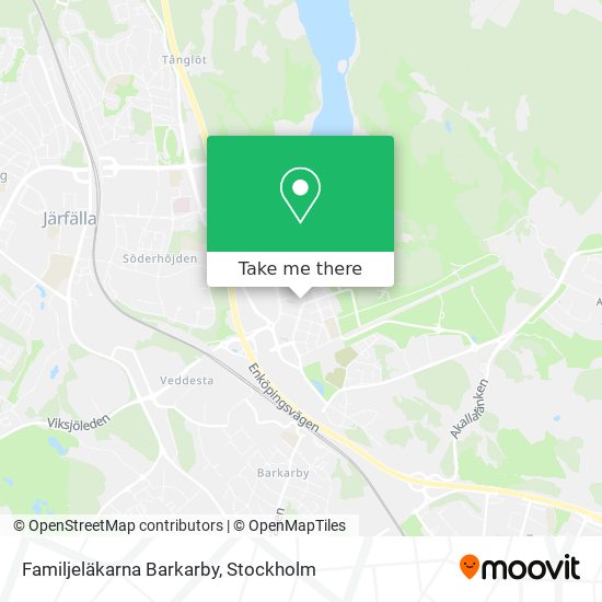 Familjeläkarna Barkarby map