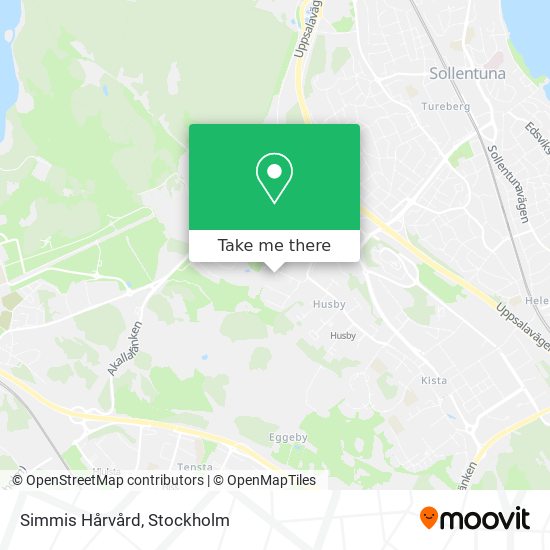 Simmis Hårvård map