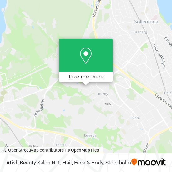 Atish Beauty Salon Nr1, Hair, Face & Body map