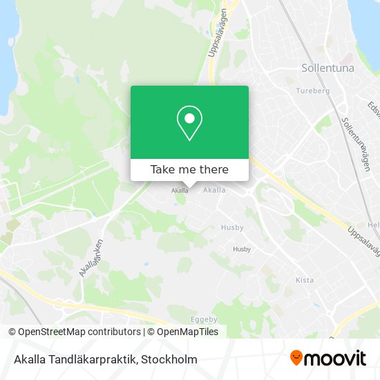 Akalla Tandläkarpraktik map