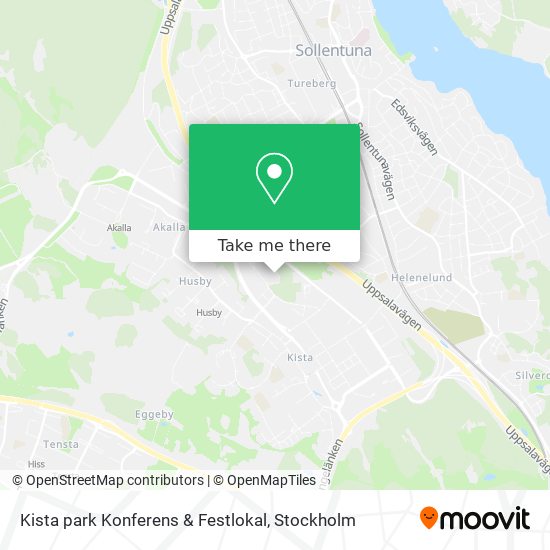 Kista park Konferens & Festlokal map