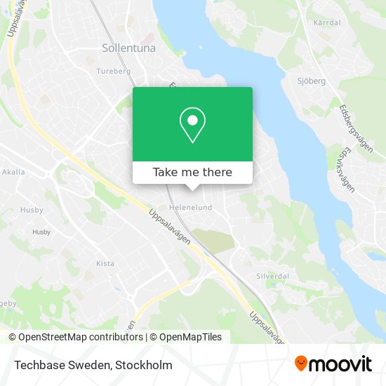 Techbase Sweden map