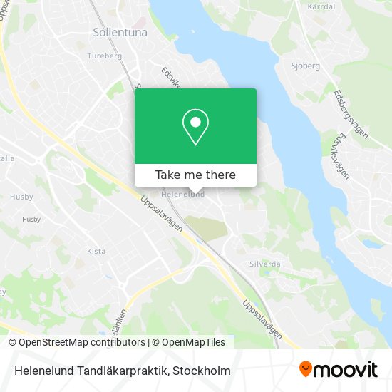 Helenelund Tandläkarpraktik map