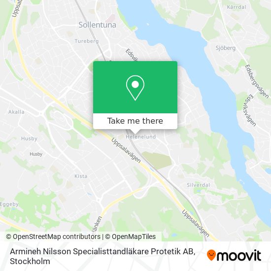 Armineh Nilsson Specialisttandläkare Protetik AB map