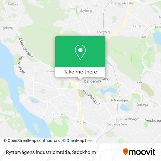 Ryttarvägens industriområde map