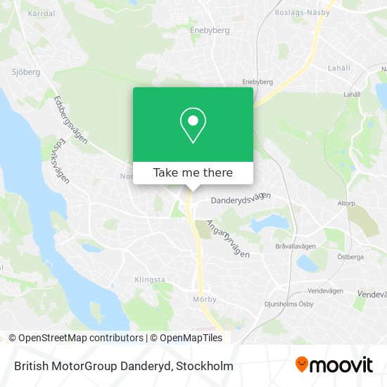 British MotorGroup Danderyd map