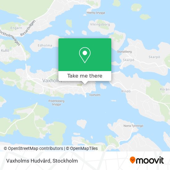 Vaxholms Hudvård map