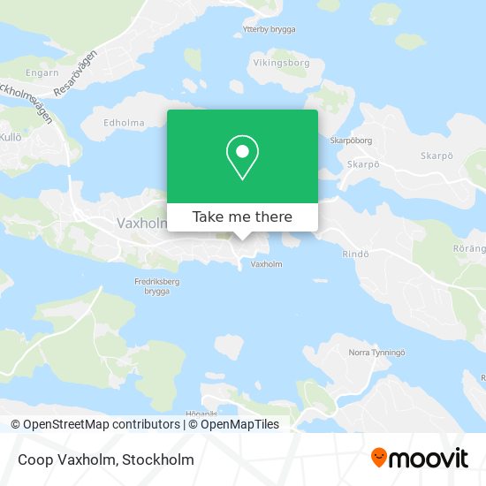 Coop Vaxholm map