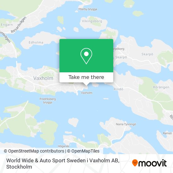 World Wide & Auto Sport Sweden i Vaxholm AB map
