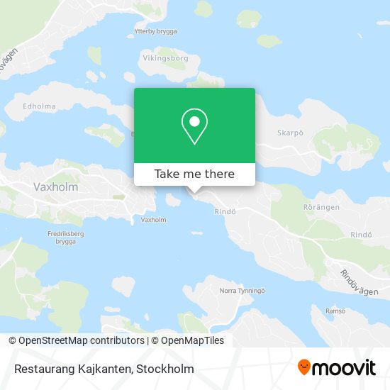 Restaurang Kajkanten map