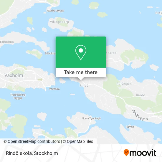Rindö skola map