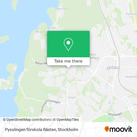 Pysslingen förskola Råsten map