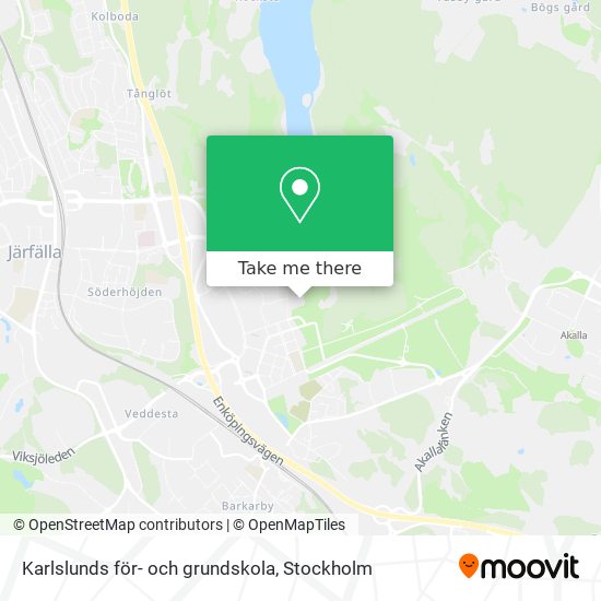 Karlslunds för- och grundskola map