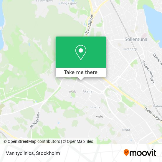 Vanityclinics map