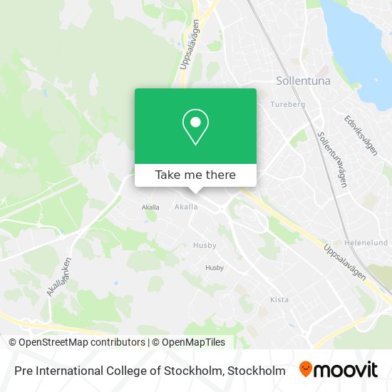 Pre International College of Stockholm map