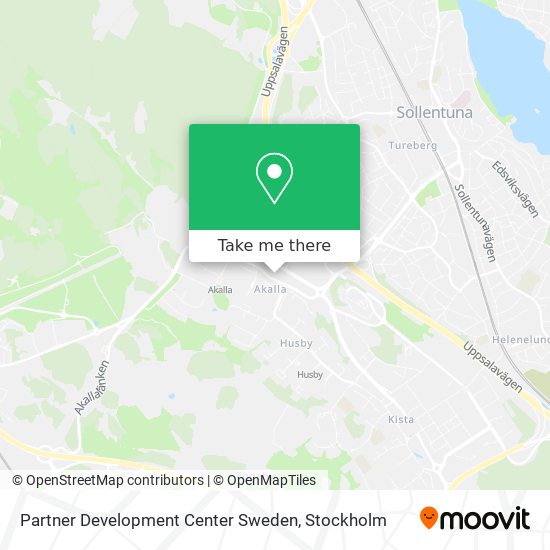 Partner Development Center Sweden map