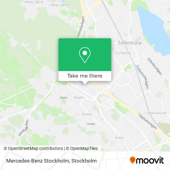 Mercedes-Benz Stockholm map