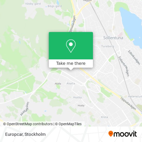 Europcar map