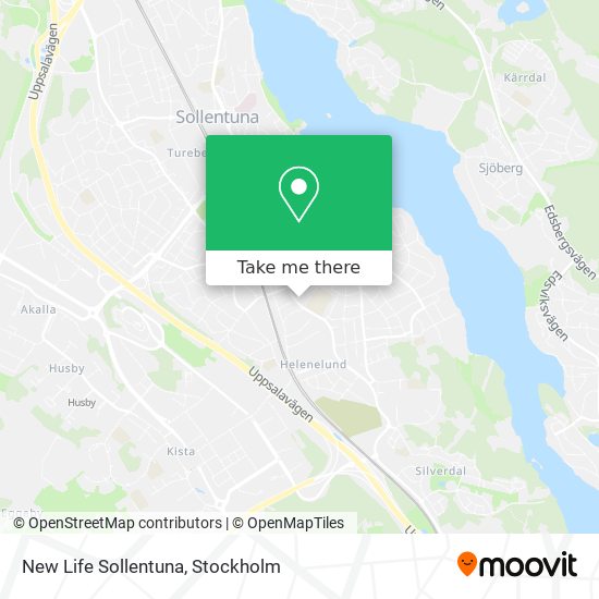 New Life Sollentuna map