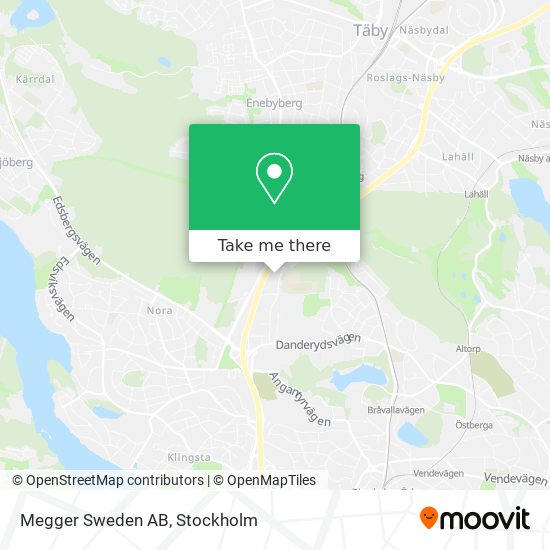 Megger Sweden AB map